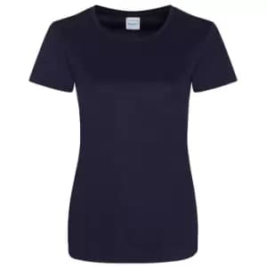 AWDis Just Cool Womens/Ladies Girlie Smooth T-Shirt (L) (French Navy)