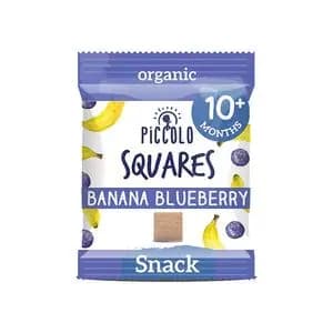 Piccolo Organic Squares Banana Blueberry 20g 10m+