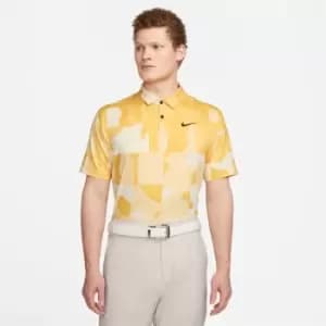 Nike Dri-FIT Tour Mens Camo Golf Polo - Yellow
