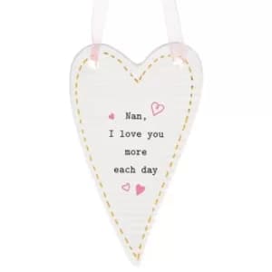 Thoughtful Words Mother's Day Heart Plaque Nan