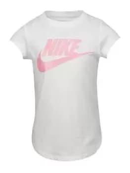 Nike Younger Girls Futura Ss Tee, White, Size 2-3 Years, Women