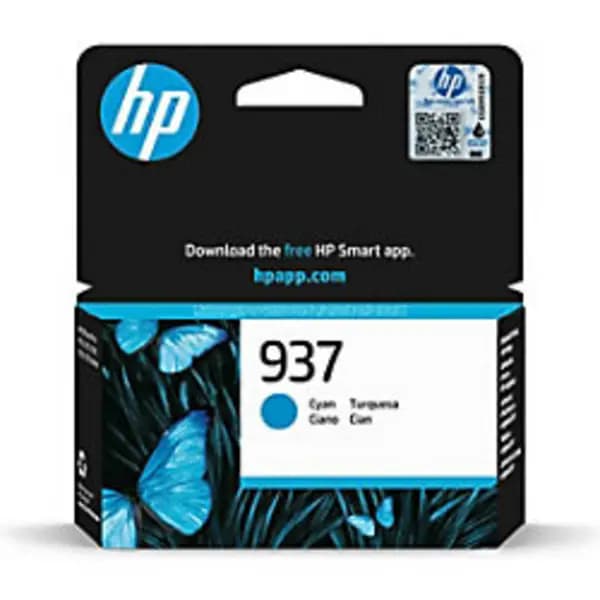 HP 937 Cyan Original Ink Cartridge 4S6W2NE