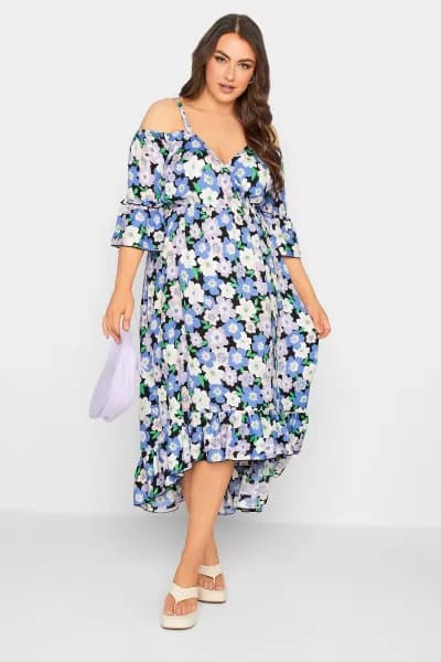 Cold Shoulder Midaxi Dress