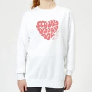 Scooby Doo I Ruv You Womens Sweatshirt - White - L