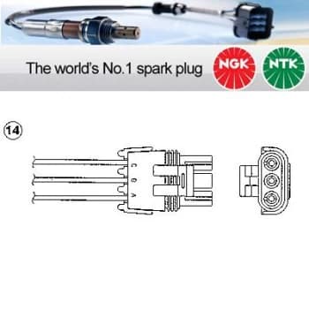 1x NGK NTK Oxygen O2 Lambda Sensor OZA446-E3 OZA446E3 (1866)