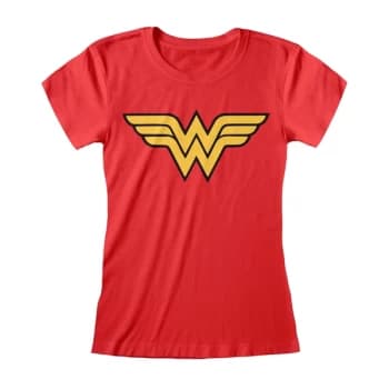 DC Wonder Woman - Logo T-Shirt Womens Large T-Shirt - Red