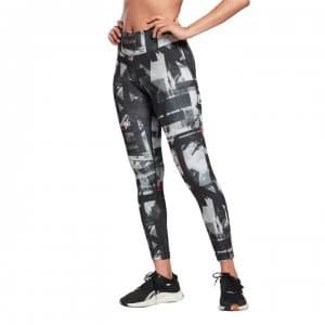 Reebok AOP Tights Ladies - Black/White