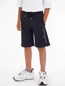 Tommy Hilfiger Boys Essential Sweatshorts - Desert Sky, Navy, Size 4 Years
