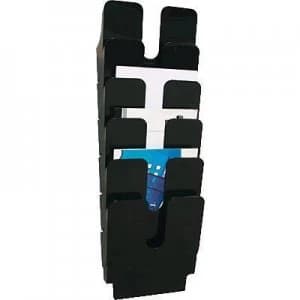 Durable FLEXIPLUS 6 A4 1700008061 Brochure holder Black A4 No. of compartments 6 (W x H x D) 247 x 745 x 100 mm