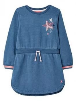 Joules Girls Millie Denim Dress - Denim