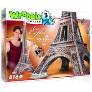 Wrebbit Eiffel Tower 3D Puzzle (816 Pieces)