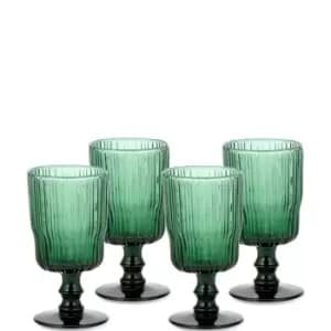 Nkuku Fali Wine Glass - Teal - Set of 4