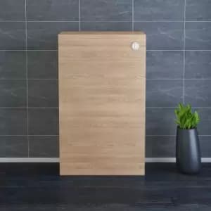 500mm Light Oak Back to Wall Unit with Concealed Cistern (No Toilet/Pan)