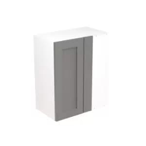 KitchenKIT Shaker 60cm Blind Corner Wall Unit - Matt Dust Grey