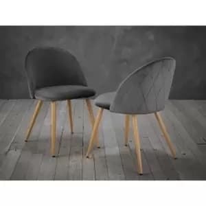 LPD Set Of 2 Venice Dining Chairs Grey