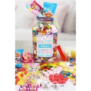 Personalised Best Mum Sweet Jar