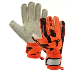 Precision Childrens/Kids Fusion_X.3D Turf Goalkeeper Gloves (6) (Orange/Black/Grey)