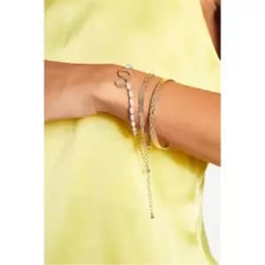 I Saw It First Gold Three Pack Shell And Pearl Bracelets - Metallics