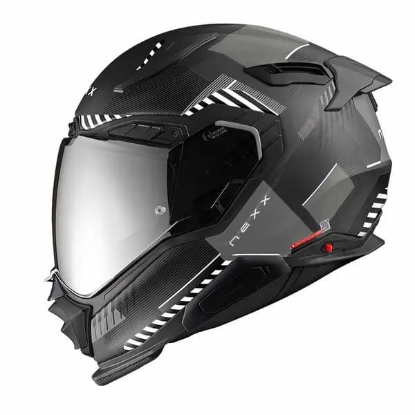 Nexx X.WST3 Fluence Black Silver Matt Full Face Helmet Size L
