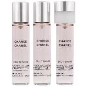 CHANEL CHANCE EAU TENDRE Eau de Toilette For Her 3x20ml Gift Set
