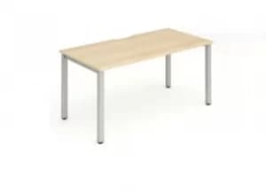 Trexus Bench Desk Individual Silver Leg 1200x800mm Maple Ref BE136