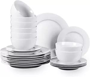 24 Piece Pure White Dinner Set