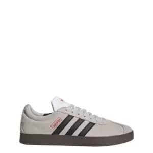 adidas VL Court Lifestyle Skateboarding Suede Shoes Mens - Grey One / Core Black / Better