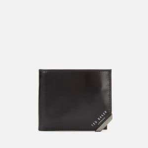 Ted Baker Mens Korning Corner Detail Wallet - Black
