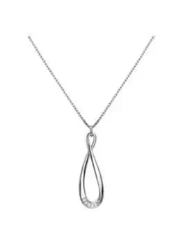 Hot Diamonds Flourish Pendant, Silver, Women