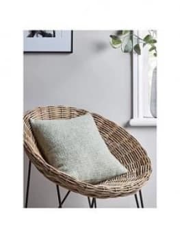 Cox & Cox Soft Wool Cushion - Sage