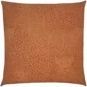Hidden Cheetah Cushion Terracotta