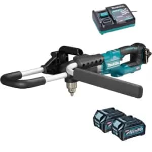 Makita DG001G 40v Max XGT Cordless Brushless Earth Auger 2 x 2.5ah Li-ion Charger No Case