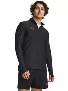Under Armour Mens Challenger Pro Layer 1/4 Zip, Black, Size 2XL, Men