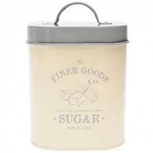 Boutique Kitchen Sugar Canister - Cream/Grey
