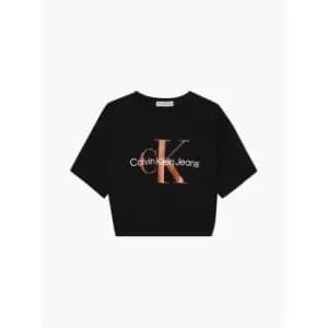 Calvin Klein Jeans Bronze Monogram T-Shirt - Black