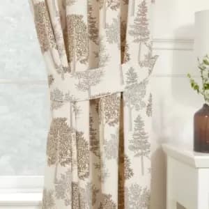 Sundour Coppice Light Filtering Pencil Pleat Curtains Beige 66x90 Fully Lined Ready Made Curtain Pair - Beige