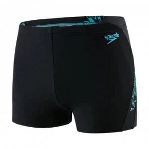 Speedo Boom Aqua Swimming Trunks Mens - Black/Aqua