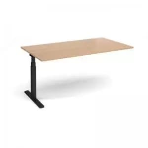 Elev8 Touch boardroom table add on unit 1800mm x 1000mm - Black frame