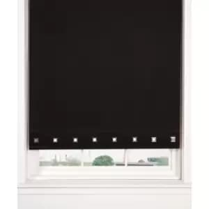 Square Eyelet Roller Blind Black 0.6 x 1.6 M