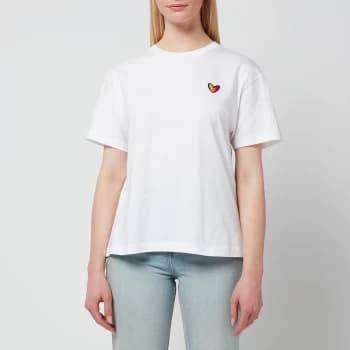 Paul Smith Womens Swirl Heart T-Shirt - White - M