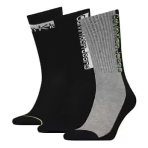 Calvin Klein Athletic Crew Socks 3 Pack Mens - Black