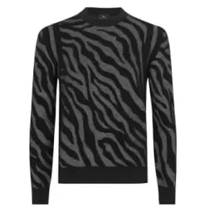 Paul Smith Zebra Knit Jumper - Black