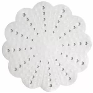 Petal Shower Mat - White