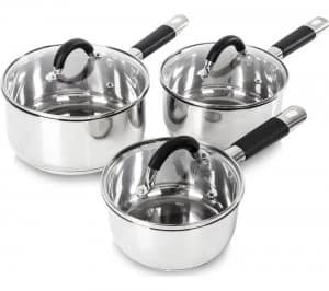 Tower T80835 3 Piece Non-stick Saucepan Set