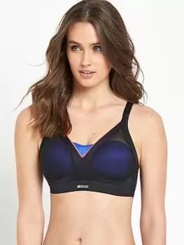 Shock Absorber Active Shaped Support Bra, Black Neon, Size 34Dd, Women