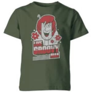 Scooby Doo Like, Groovy Man Kids T-Shirt - Forest Green - 11-12 Years