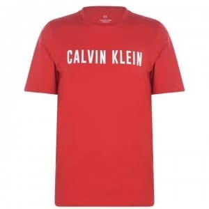 Calvin Klein Performance Short Sleeve Logo T Shirt - Red/White 692