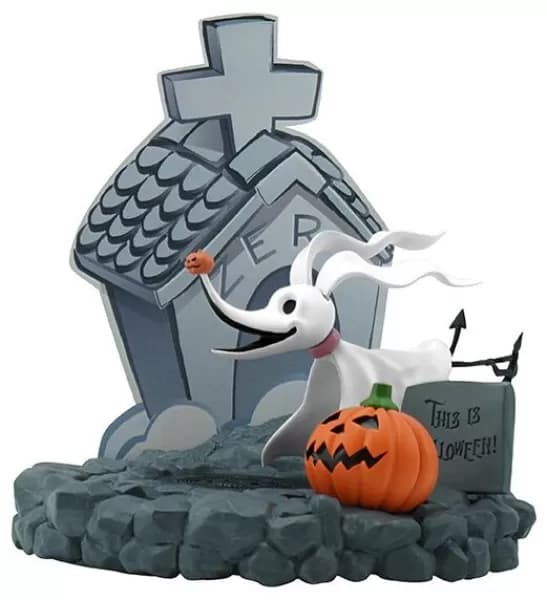 The Nightmare Before Christmas SFC Super Figure Collection - Zero Statue Black white