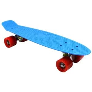Charles Bentley 22" Retro Cruiser Plastic Skateboard Blue
