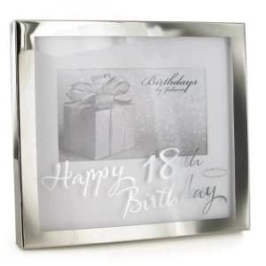 6" x 4" - Birthdays by Juliana Silverplated Box Frame - 18th